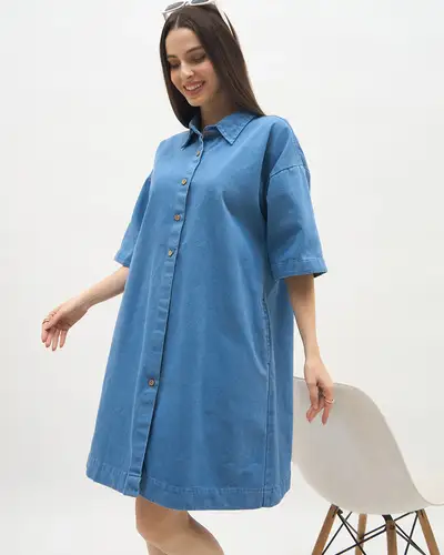 Denim Shirt Dress