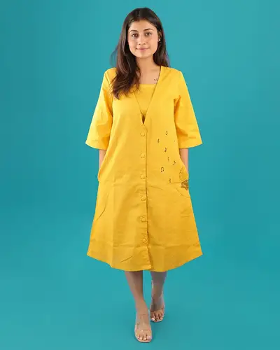 Mustard Melody Masterpiece Dress
