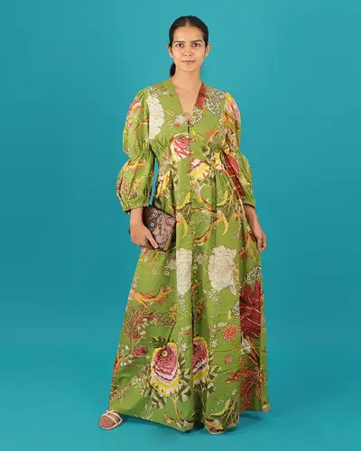 Pistachio Green Springtime Spice A-Line Dress