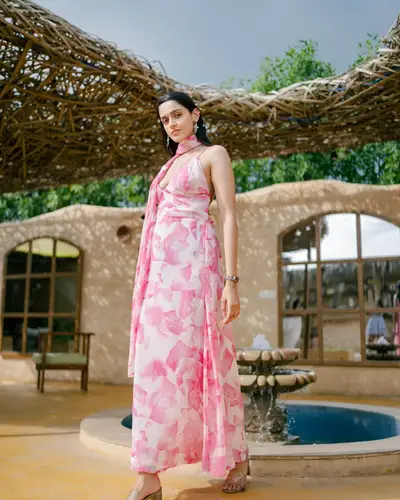 Floral Scarf Dress