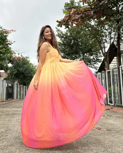 Gathered Tulle Dress