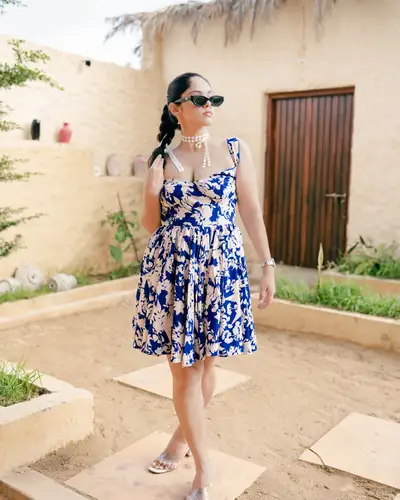 Printed Blend Short Dress