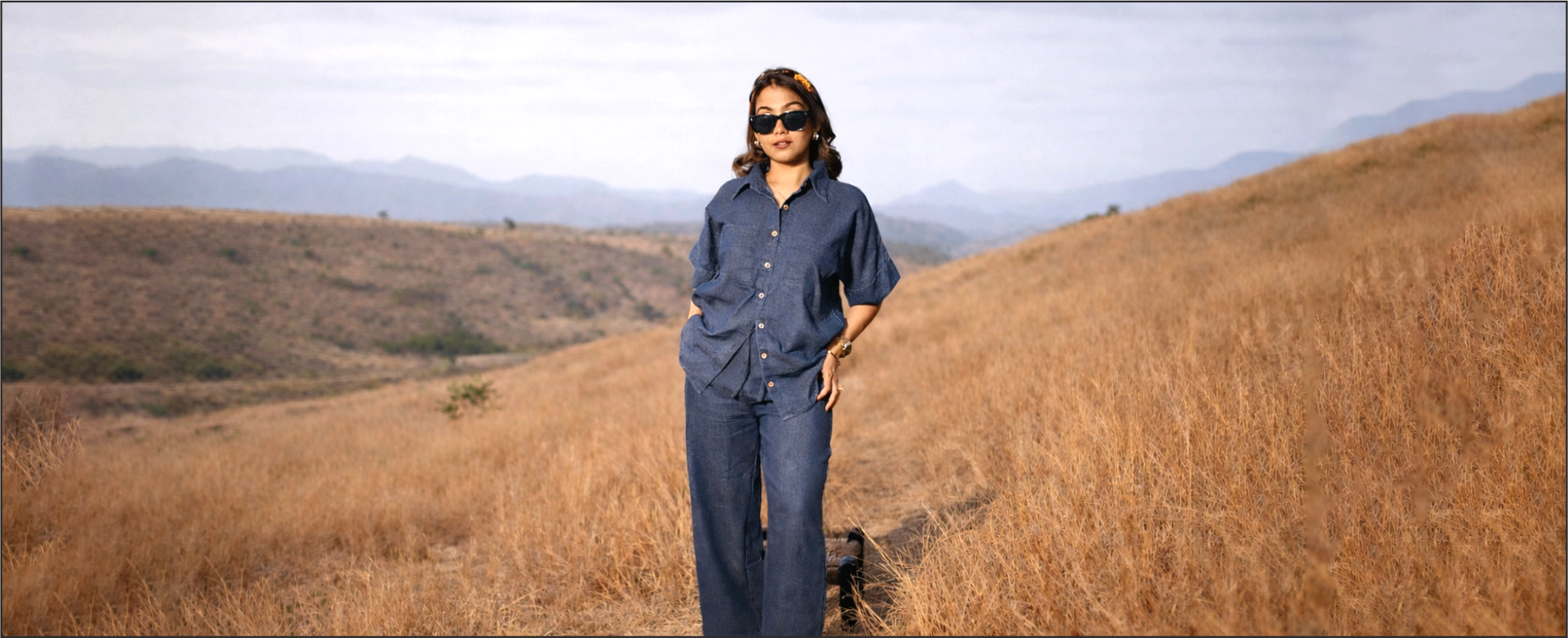 The Everyday Power of the Dark Blue Denim Shirt Co-ord Set – Easy Style, Zero Effort