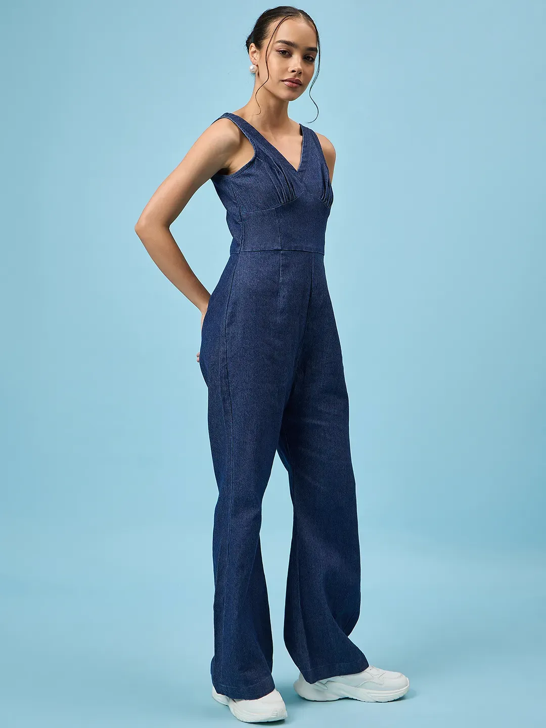 Blue Denim Jumpsuite