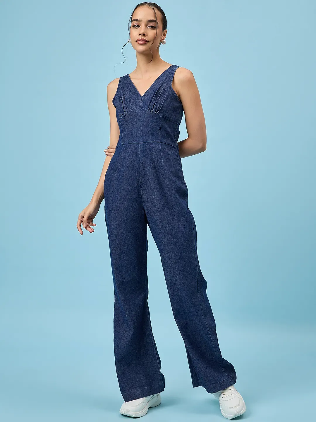 Blue Denim Jumpsuite