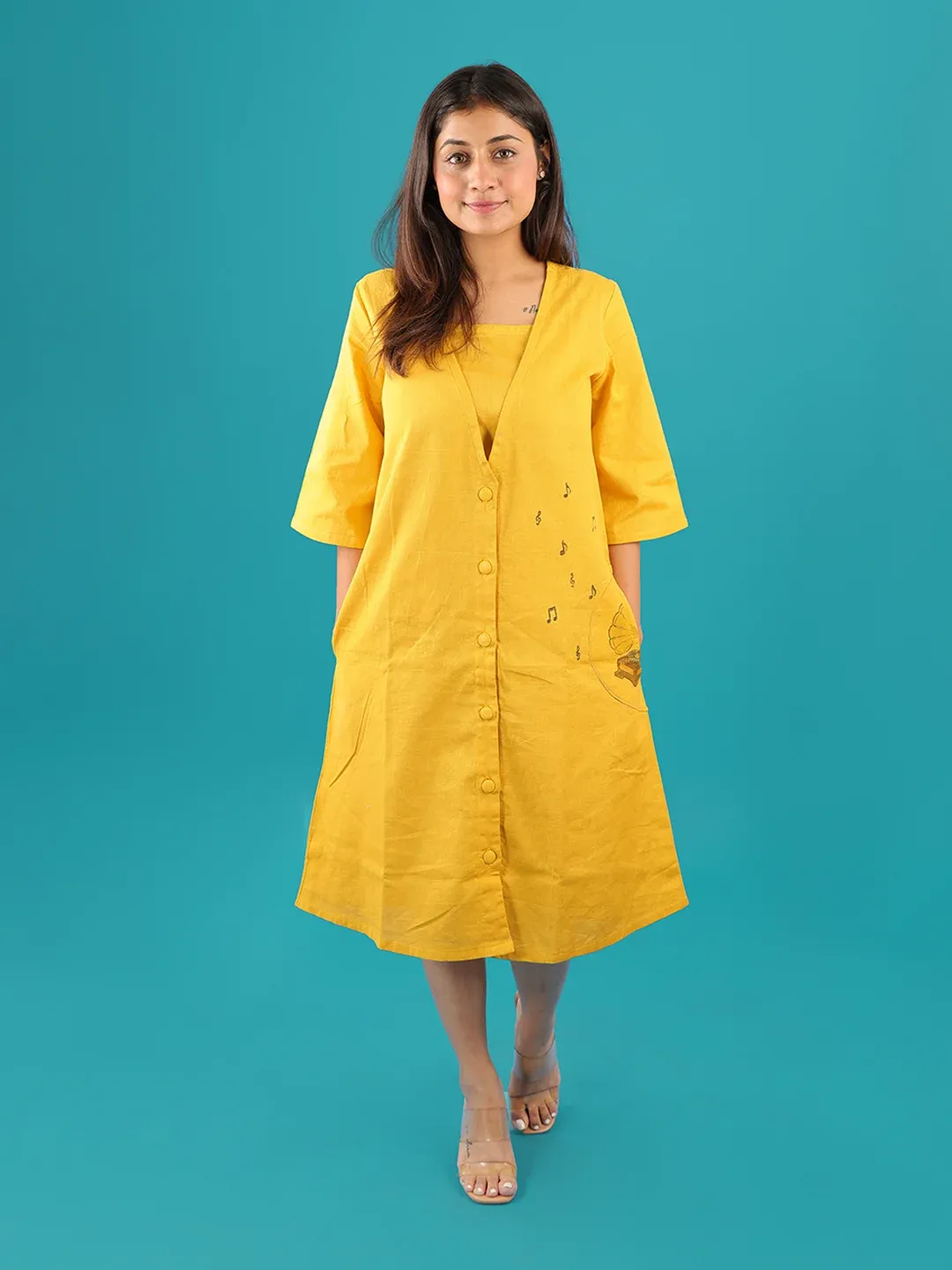 Mustard Melody Masterpiece Dress