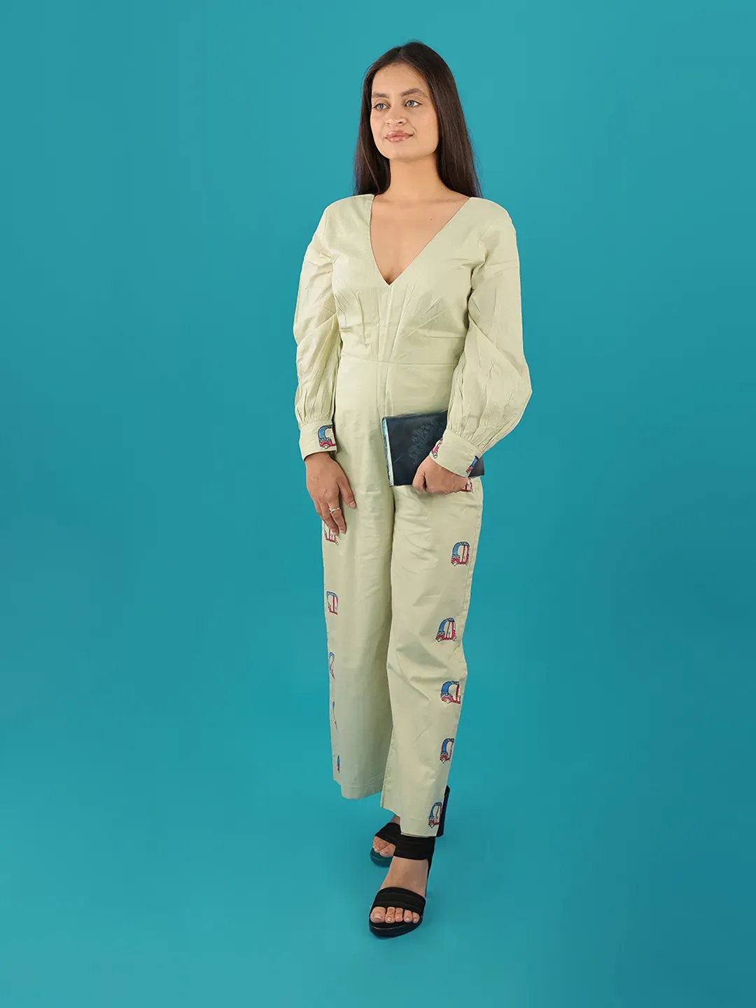 Pastel Green Drive-In Jumpsuit