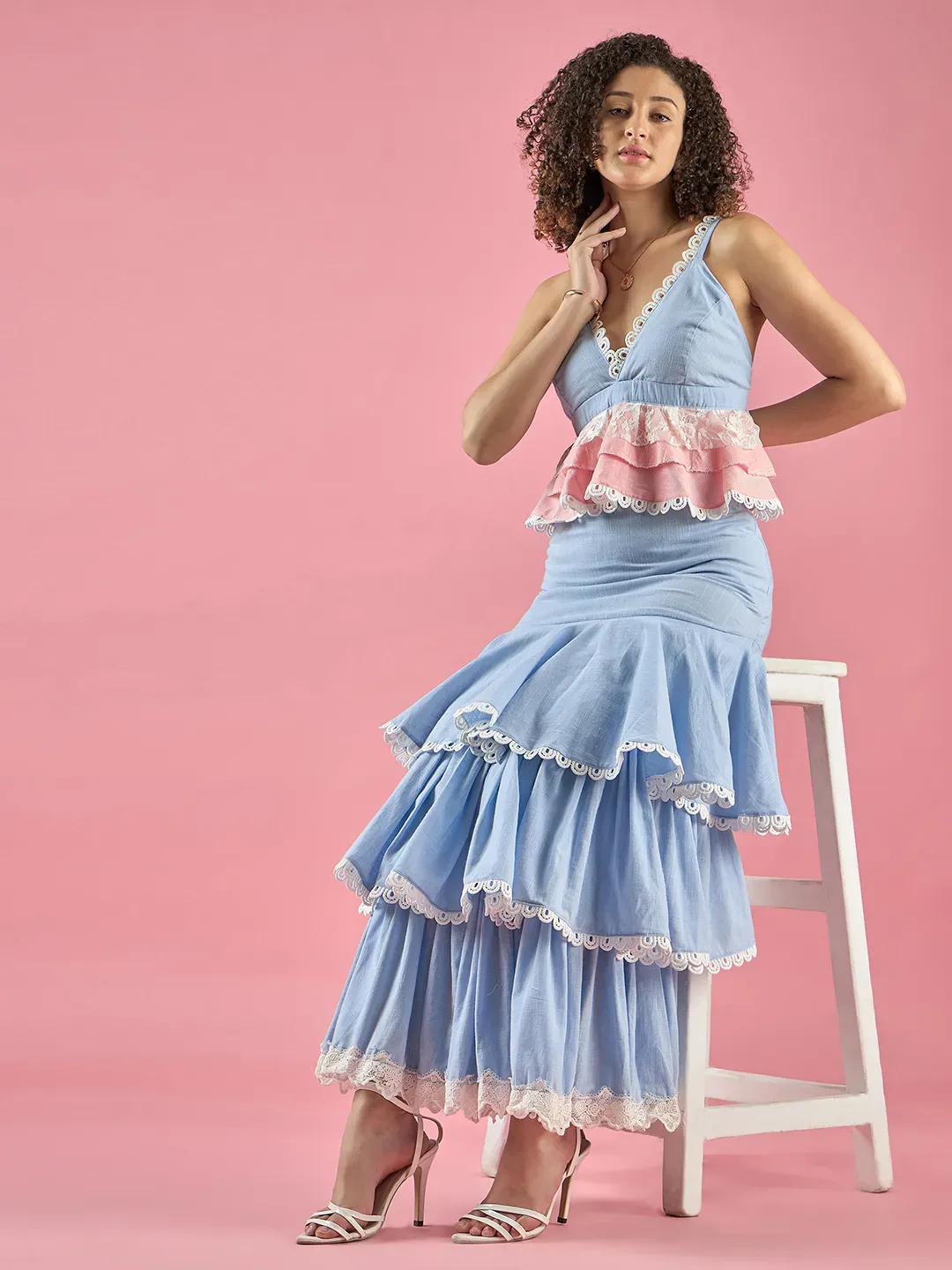 Rosalina Two Piece Gathered Dress