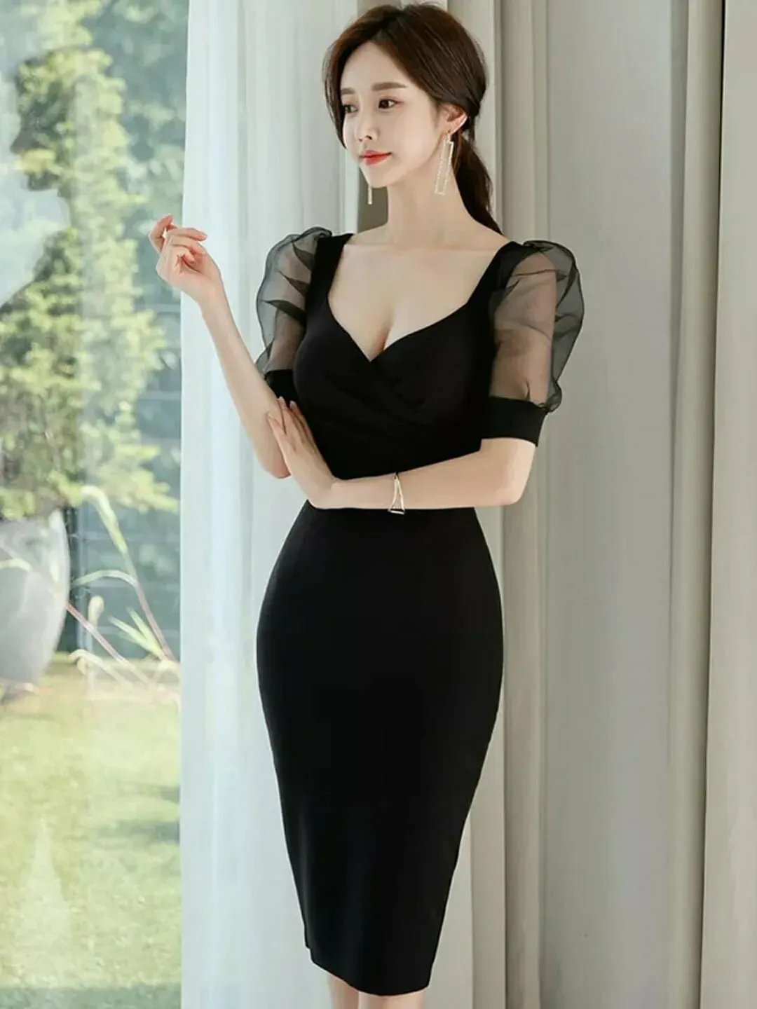 Sheath Black Dress