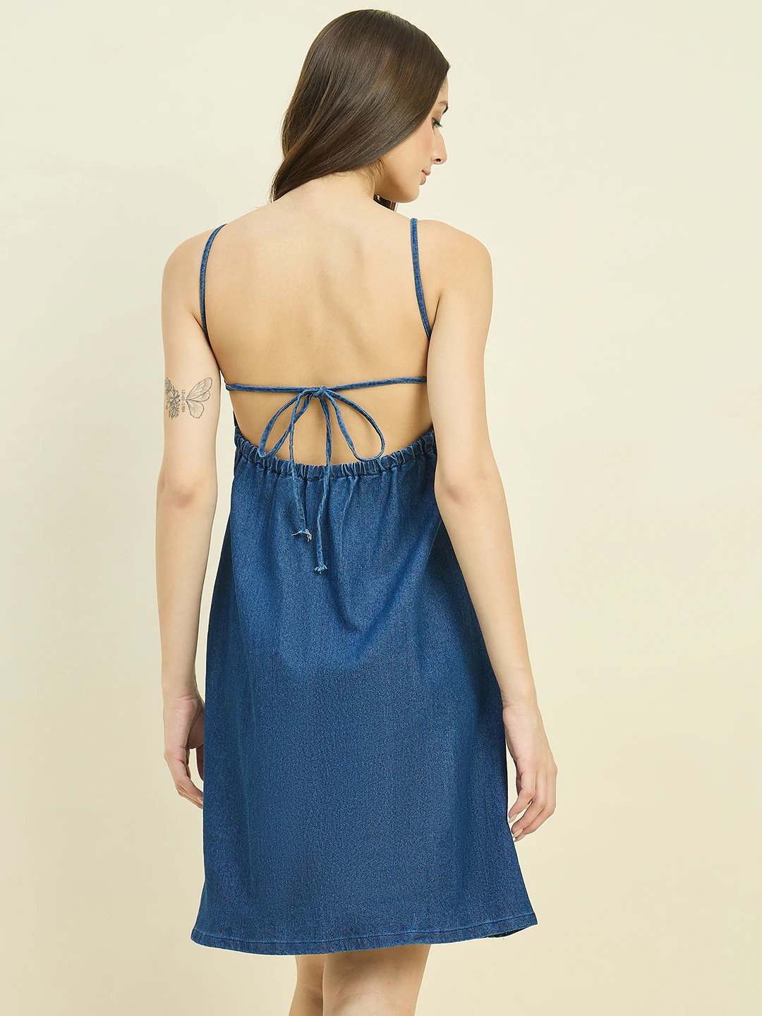 Light Blue Midi Denim Dress