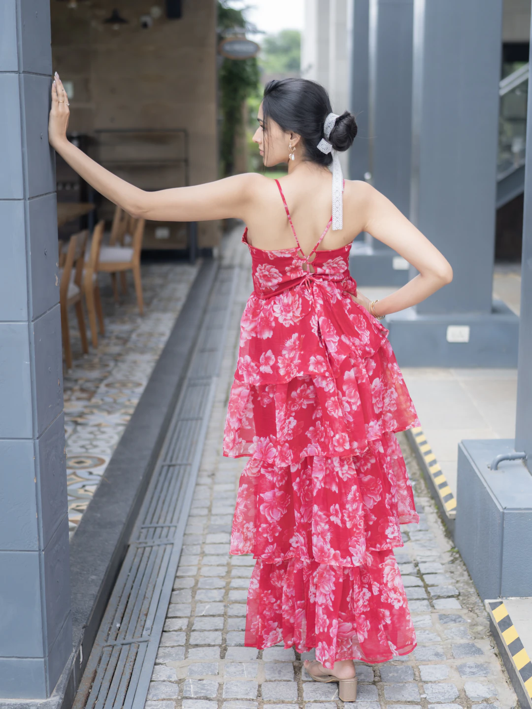 Red Floral Dress