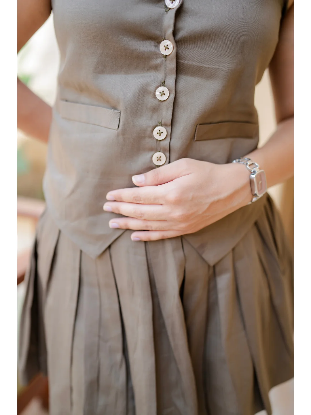 Sleeveless Mini Skorts
