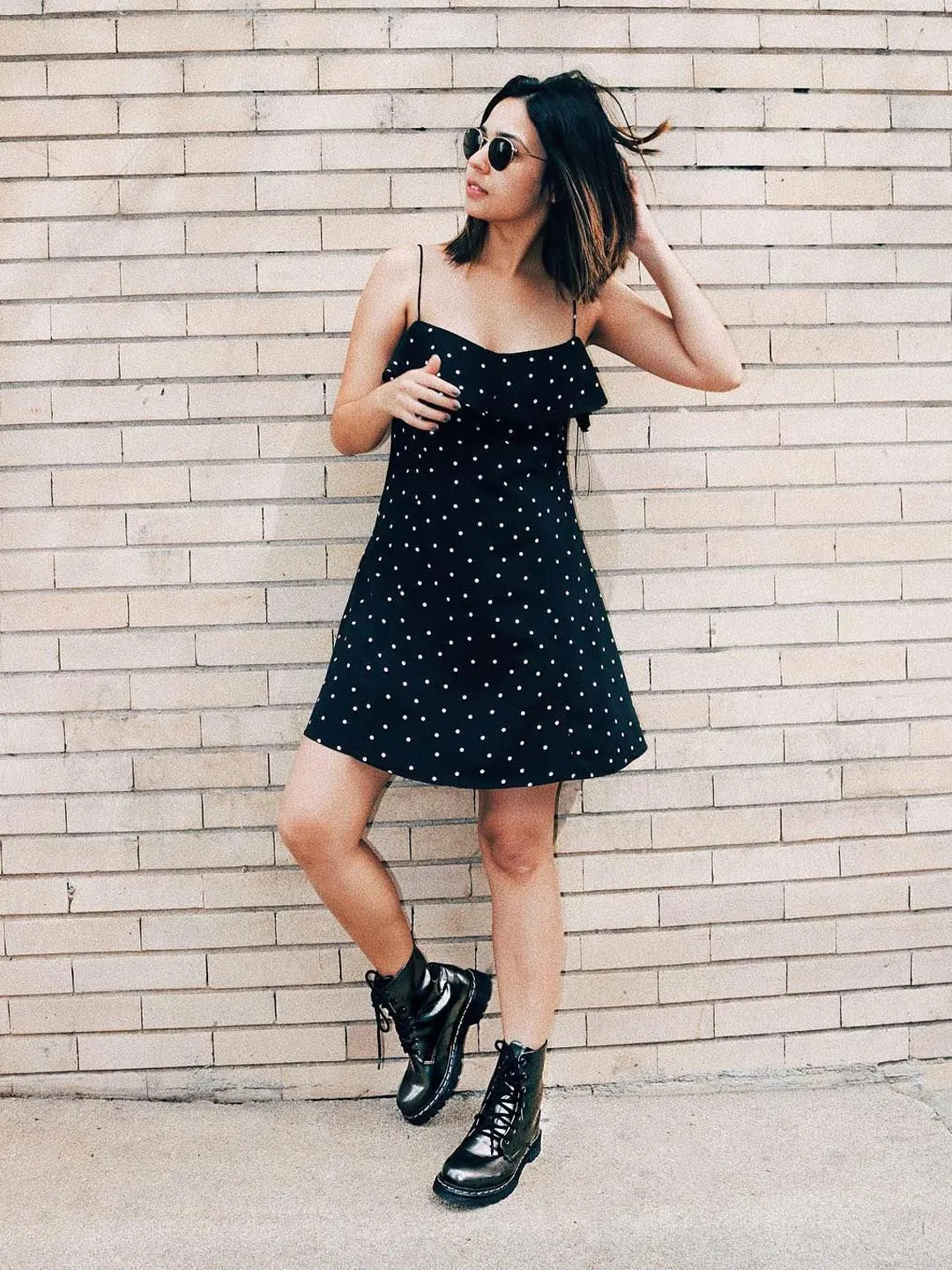 Black Polkadot Dress