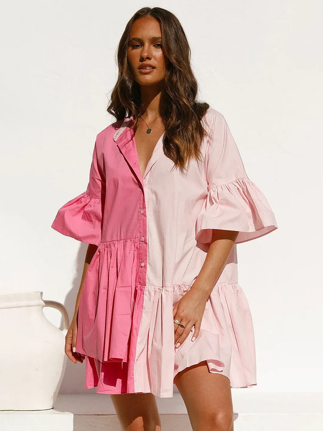 Bold & Baby Cotton Shirt Dress