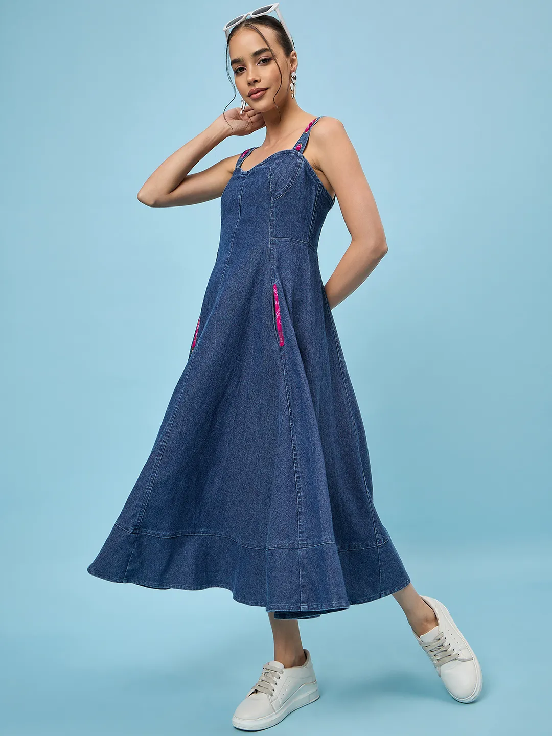 Denim Dreamscape Dress