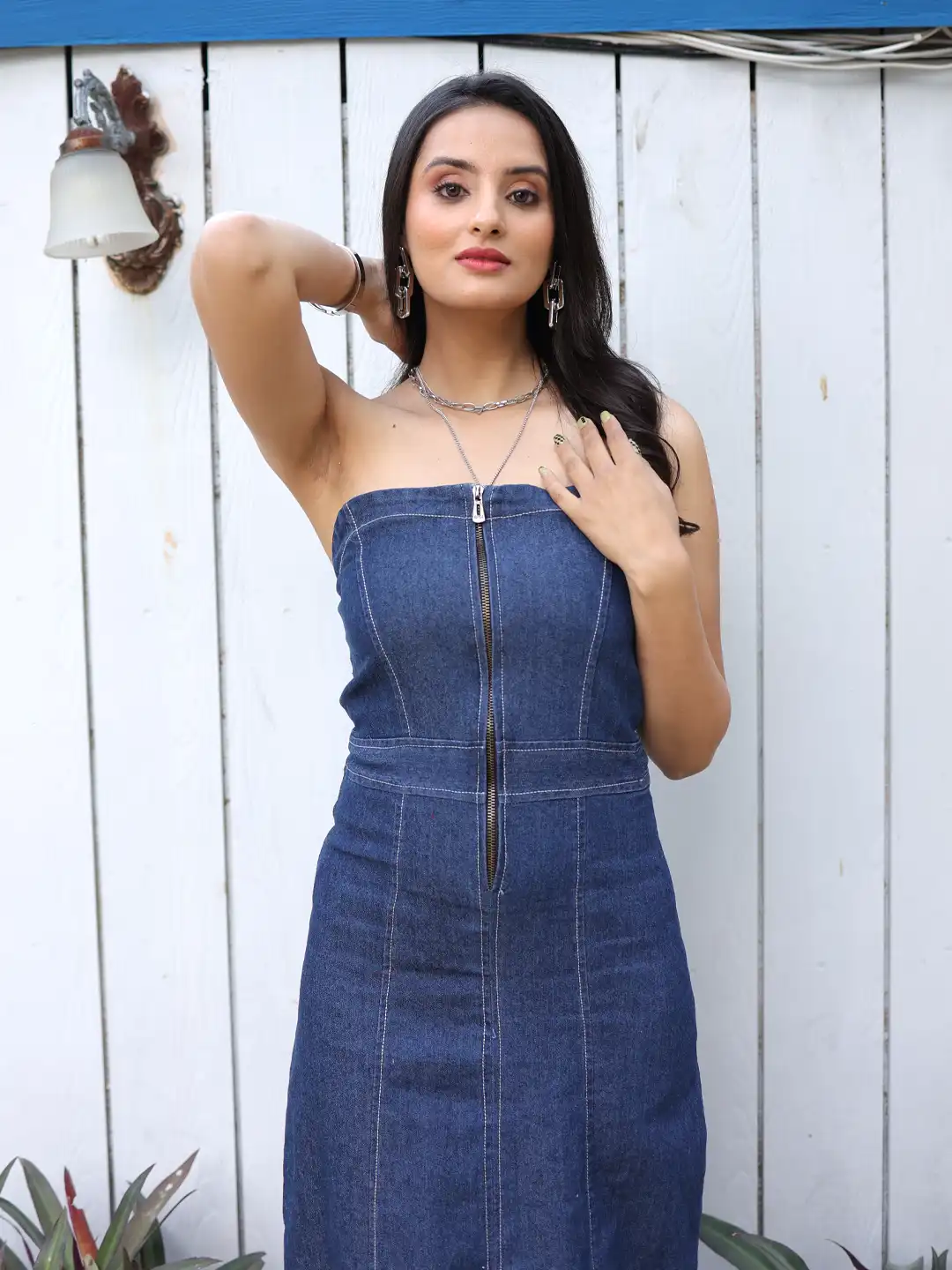 Denim Blue Tube Dress