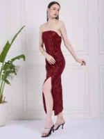 Shimmery Sweetheart Red Sequin Dress