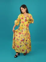 Citrus Bloom Cotton Dress