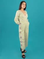 PASTEL GREEN DRIVE-IN JUMPSUIT