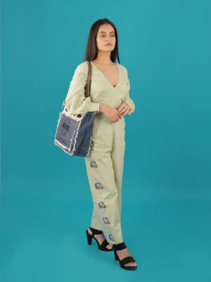 PASTEL GREEN DRIVE-IN JUMPSUIT