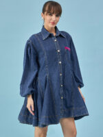 DARK BLUE DENIM DALLIANCE DRESS