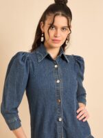 Heartfelt indigo Denim shirt dress