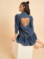 Heartfelt indigo Denim shirt dress