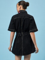 MIDNIGHT CHIC DENIM SHIRT DRESS