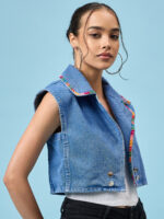 URBAN EDGE CROP DENIM JACKET